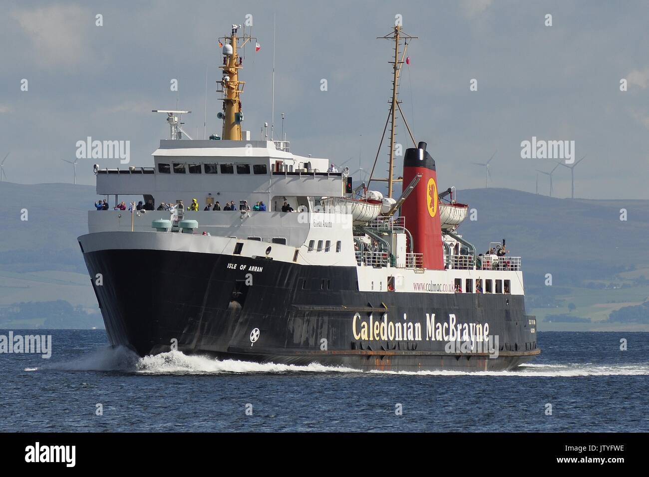 CALEDONIAN MacBRAYNE FAHRZEUG- UND PASSAGIERFÄHRE MV ISLE OF ARRAN Stockfoto