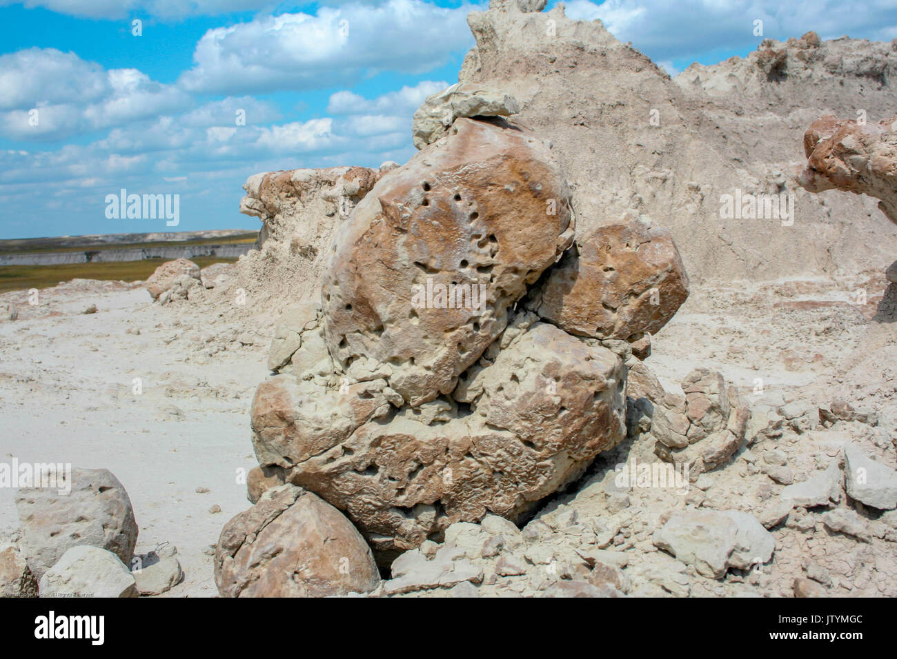 Urlaub in Badlands National Park in South Dakota Stockfoto