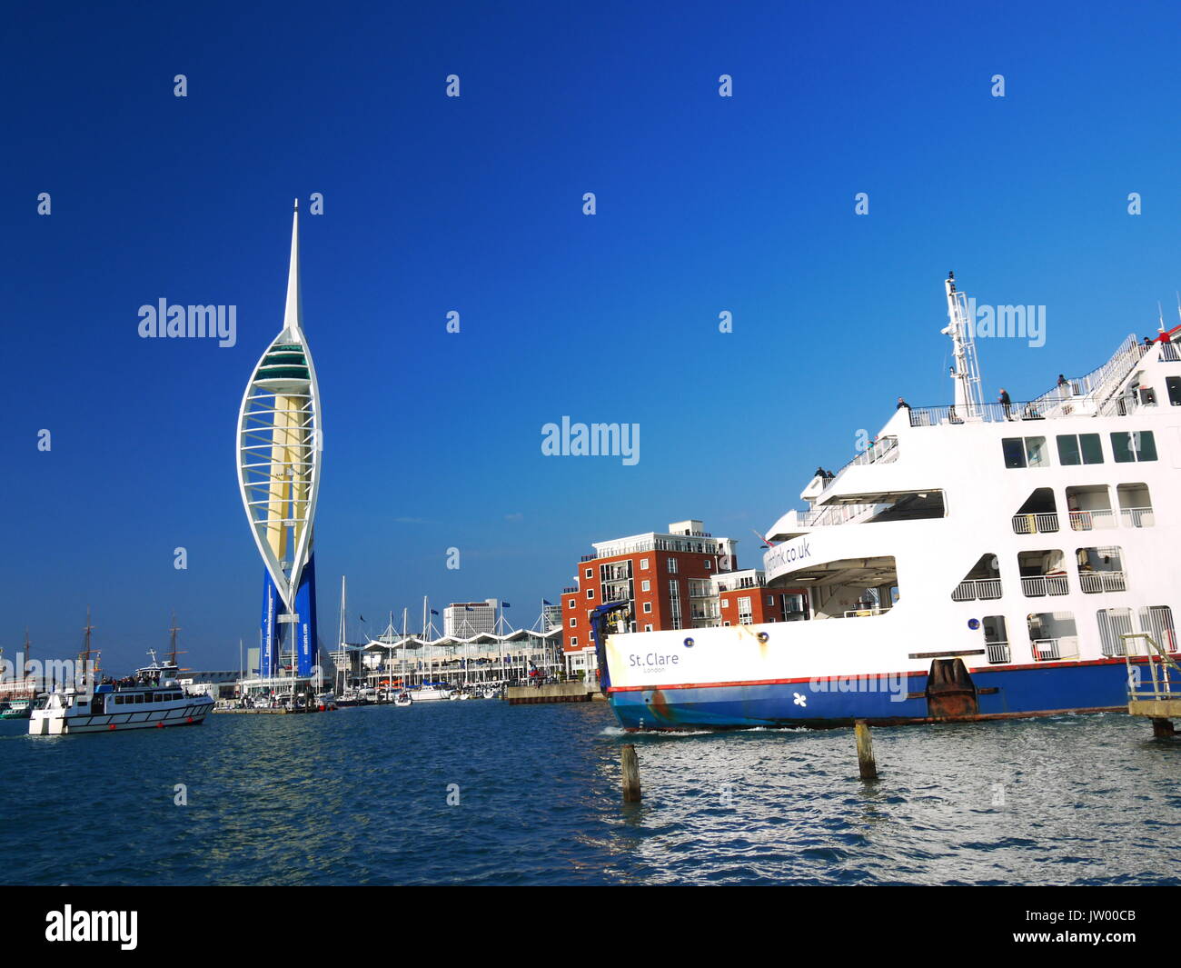 Die Emirate Spinnaker Tower Stockfoto
