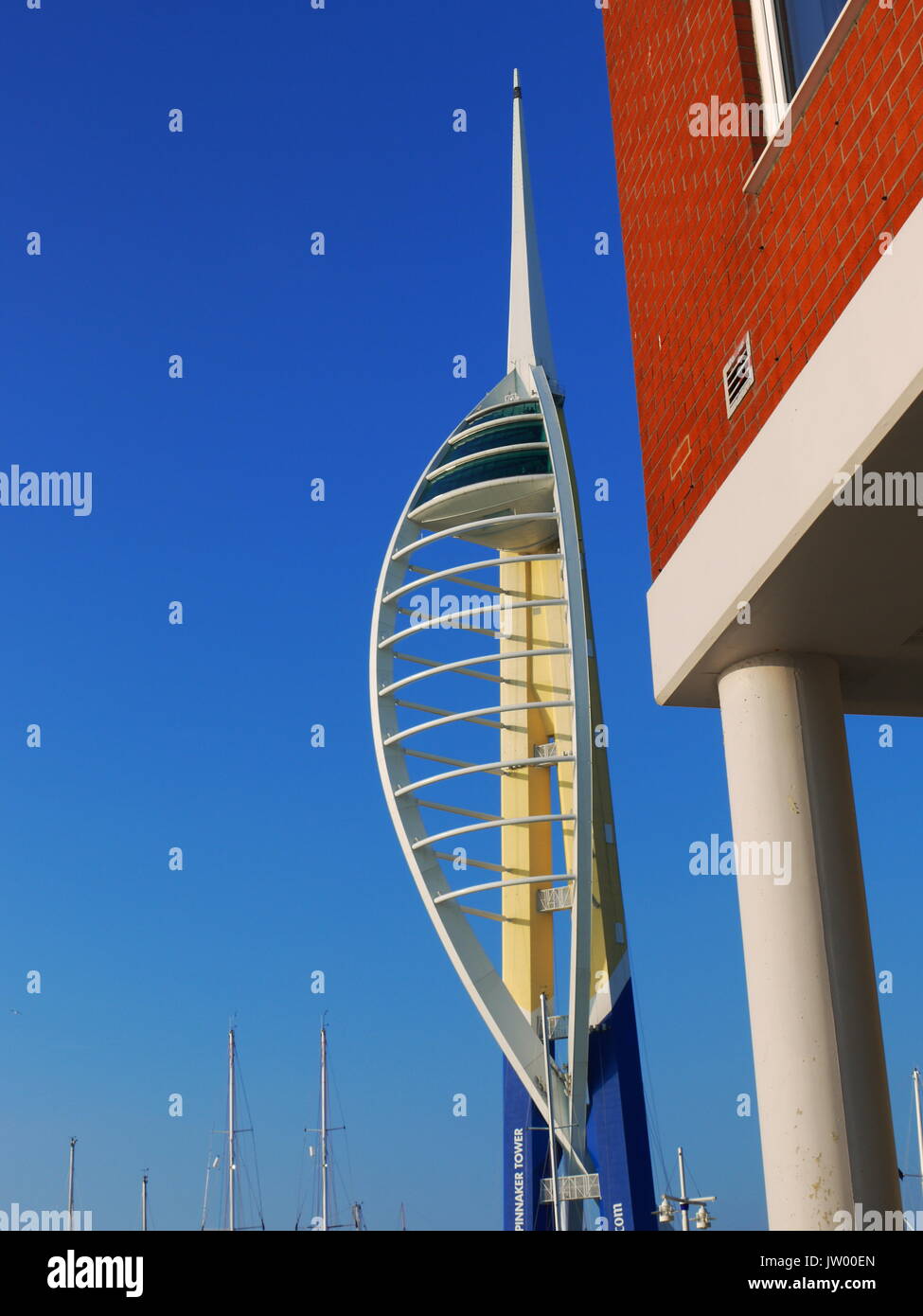 Die Emirate Spinnaker Tower Stockfoto