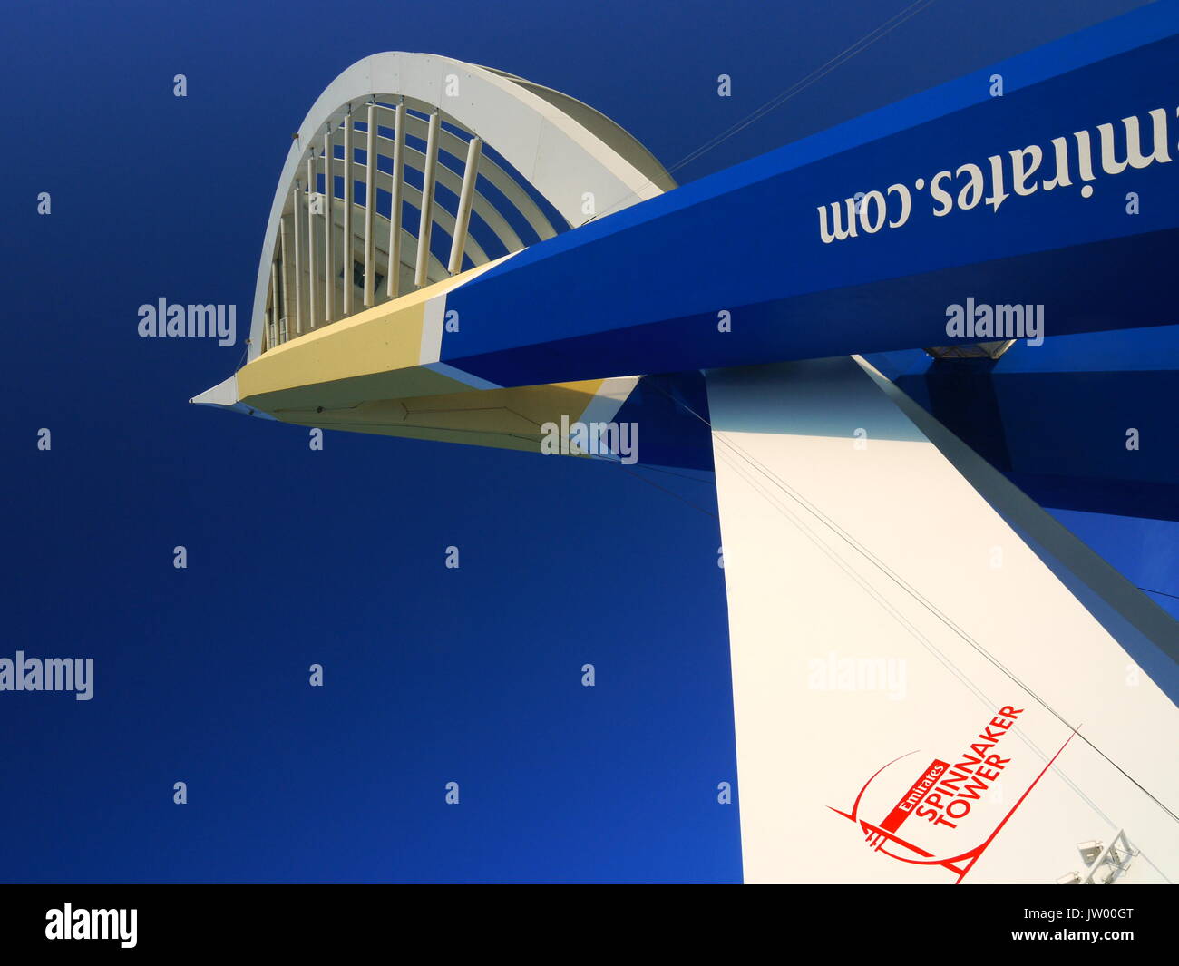 Die Emirate Spinnaker Tower Stockfoto