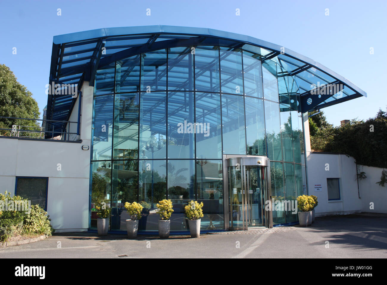 Britische Kanalinseln. Guernsey. Saint Peter Port. Mill House. Facharzt Gruppe Gebäude. Stockfoto
