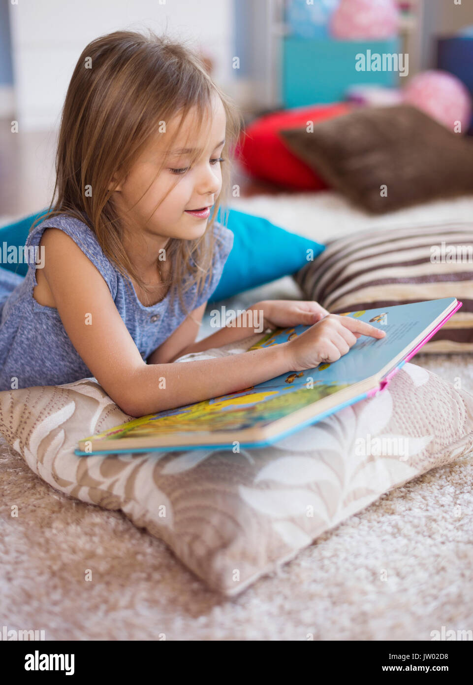 Erste schwierige Lektion lesen Stockfoto