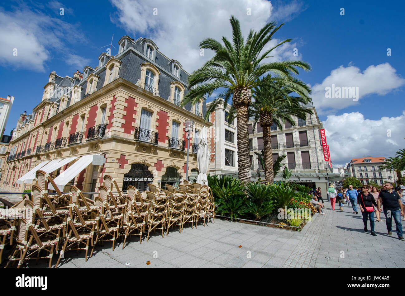 Straßen von Biarritz, Frankreich Stockfoto