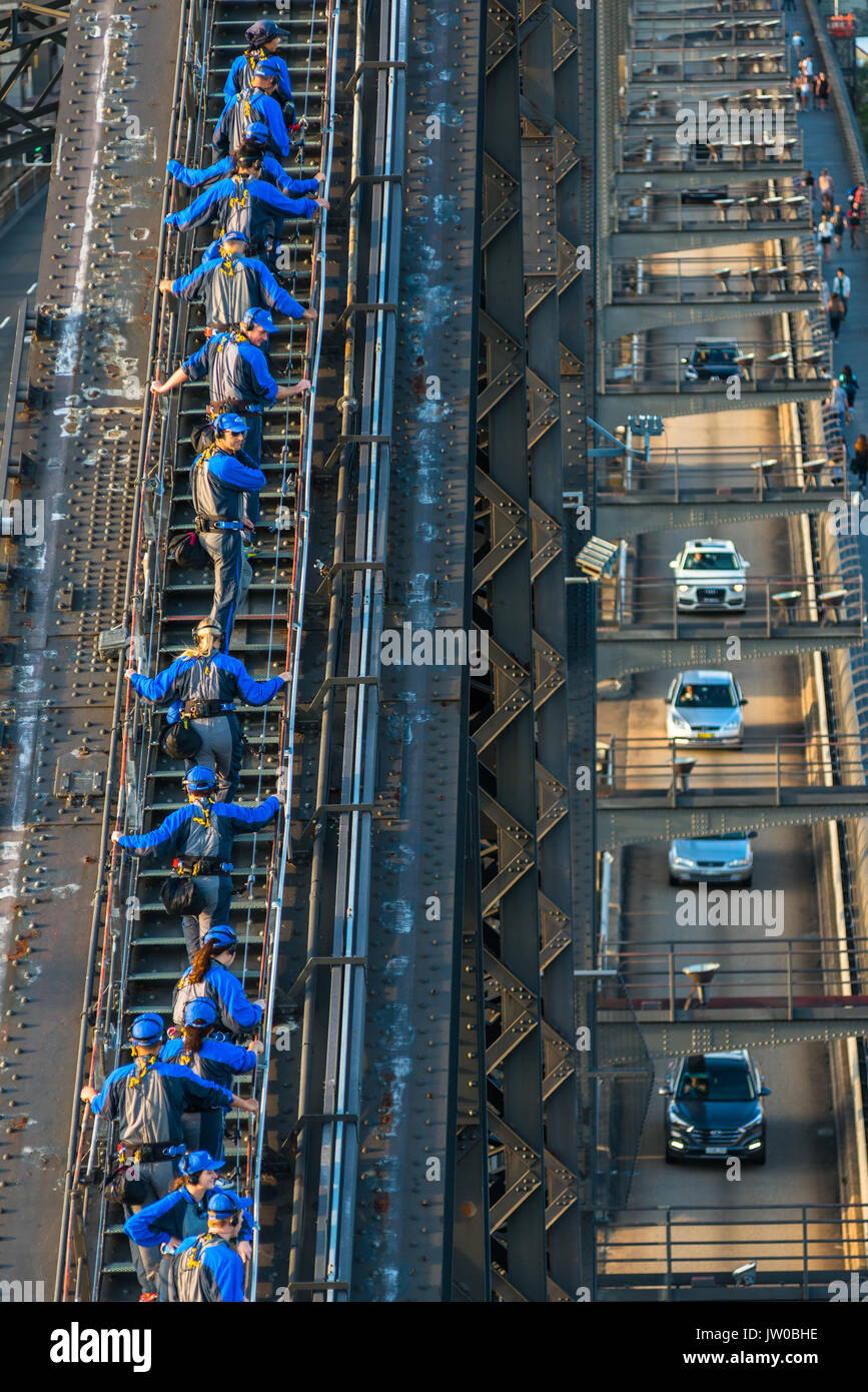 Bridge Climb Sydney, Sydney, New South Wales, Australien Stockfoto