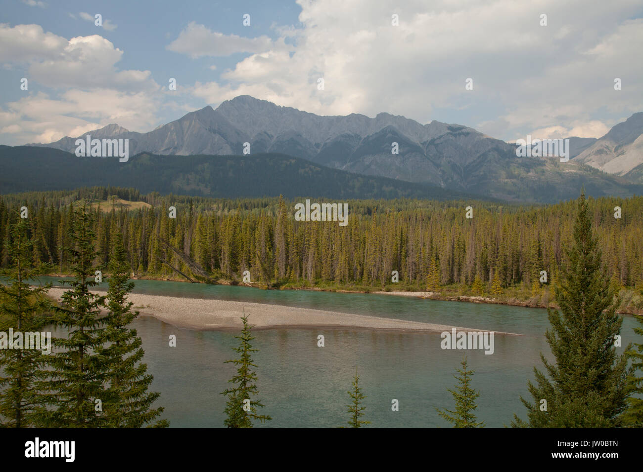 Die Kanadischen Rocky Mountains in Alberta, Kanada. Stockfoto