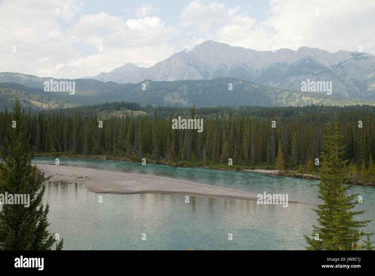 Die Kanadischen Rocky Mountains in Alberta, Kanada. Stockfoto