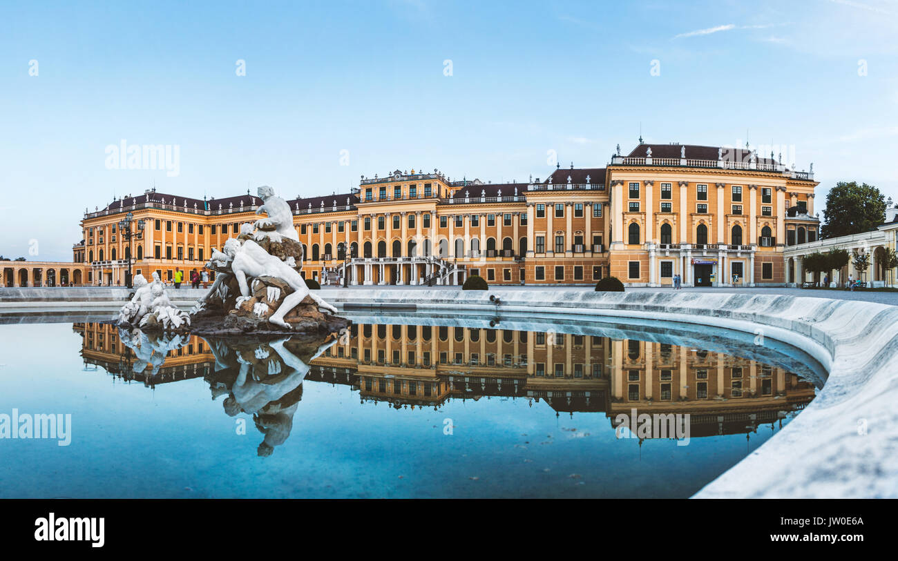 Schönen Schloss Schönbrunn in Wien, Österreich Stockfoto