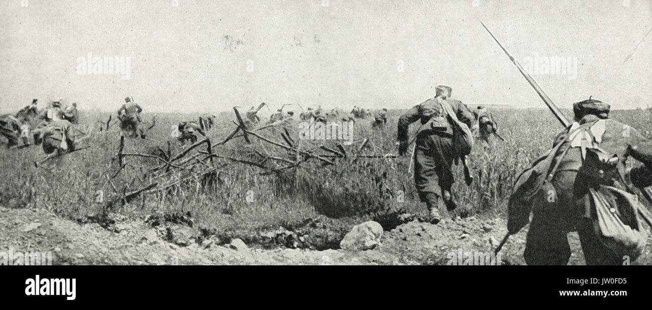 Bajonett von Zouaven, Frankreich, WW1 Stockfoto