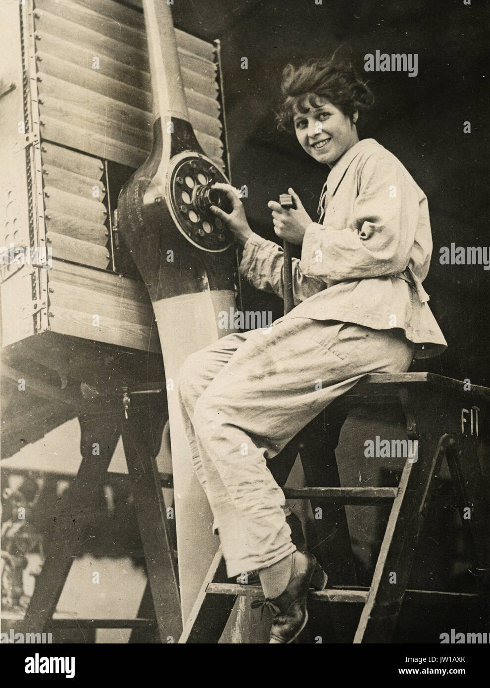 Mechaniker - Alternative Titel: die Arbeit der Frauen Stockfoto