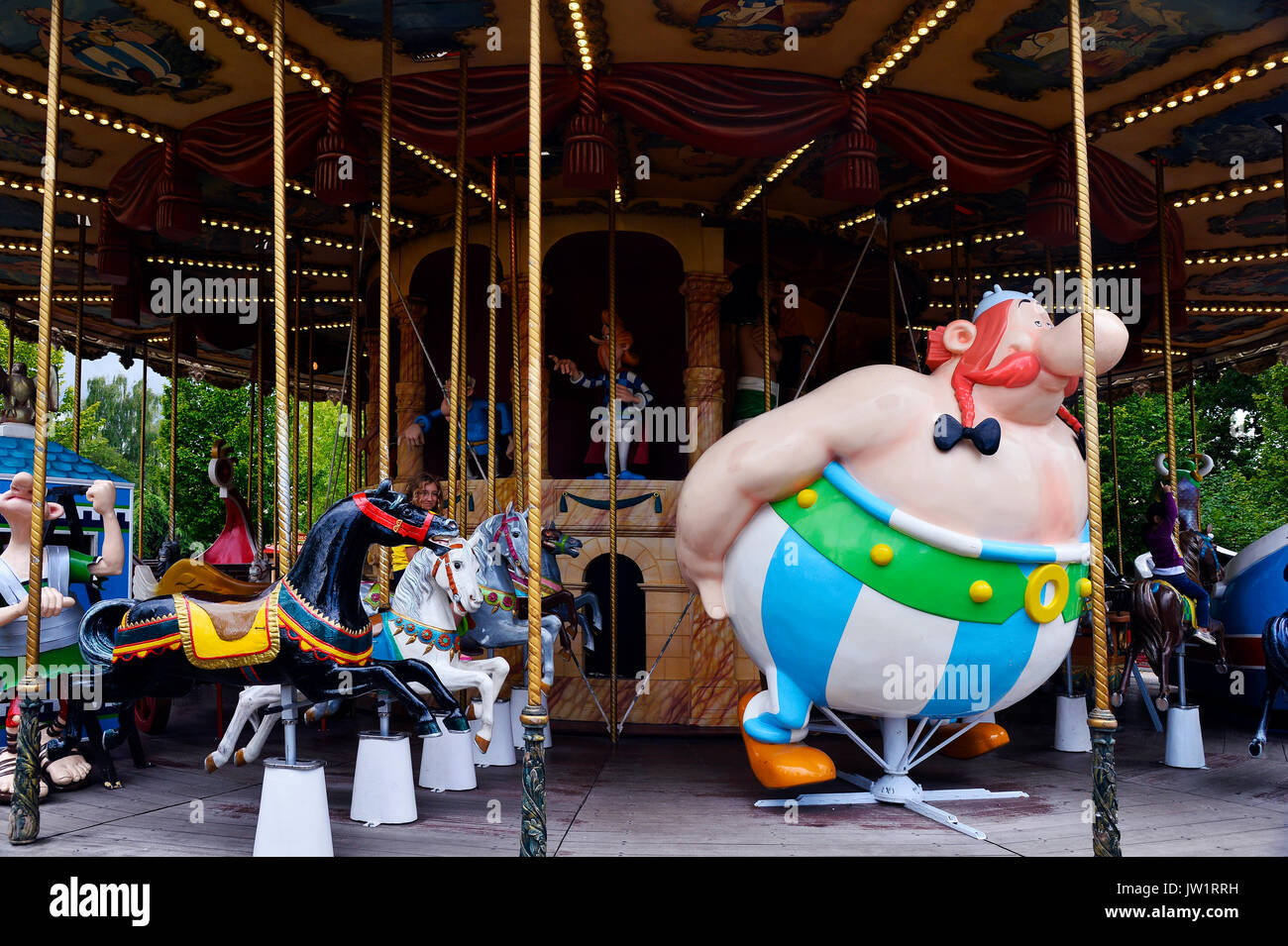 Parc Asterix, Freizeitparks, Frankreich Stockfoto