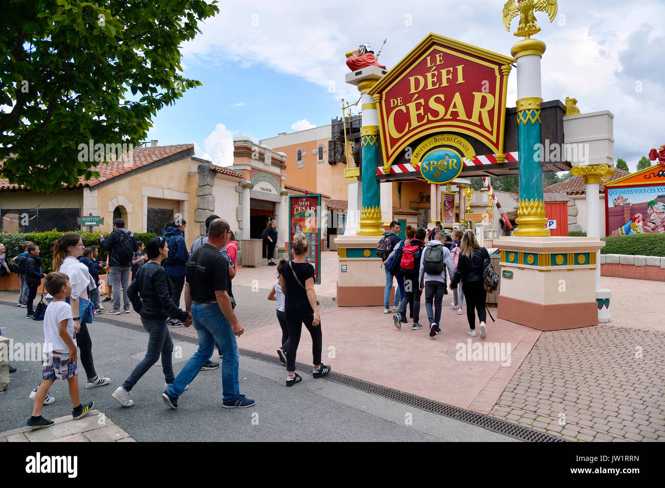 Parc Asterix, Freizeitparks, Frankreich Stockfoto