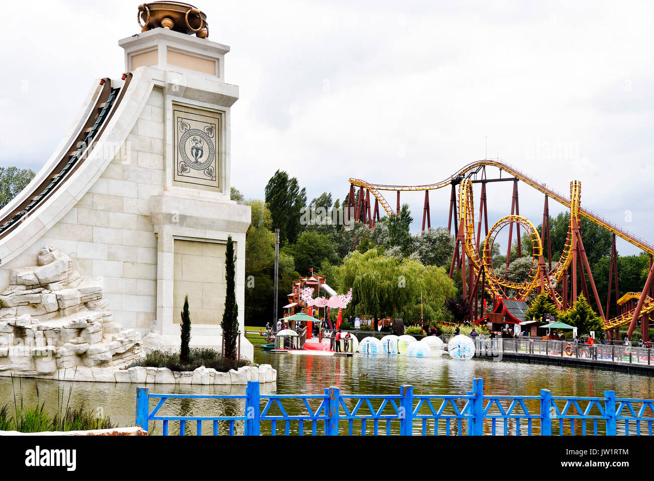 Parc Asterix, Freizeitparks, Frankreich Stockfoto