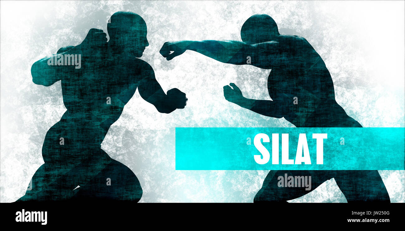 Silat Kampfsport Selbstverteidigung Training Konzept Stockfoto
