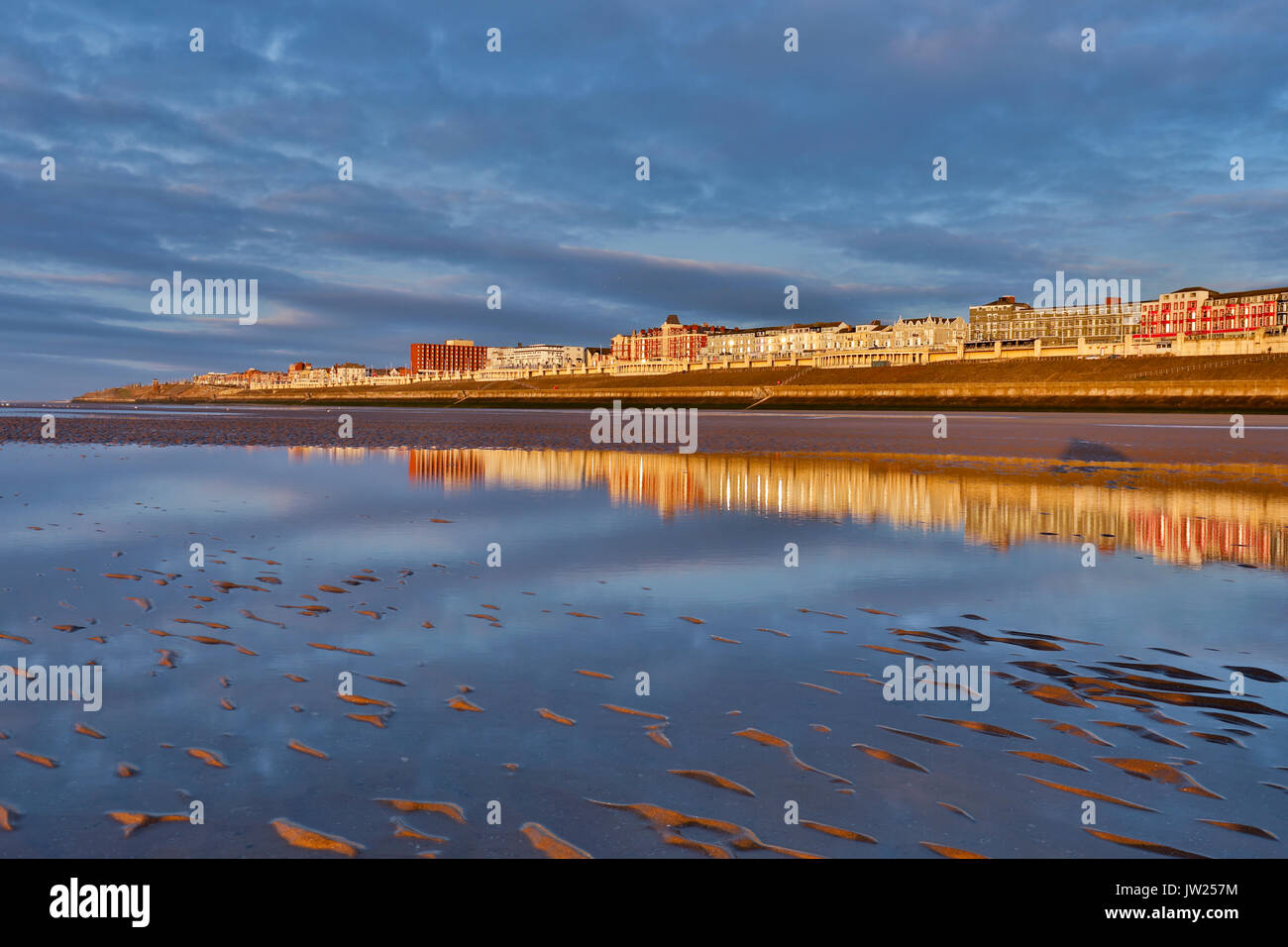 Blackpool; Küste; Lancashire, Großbritannien Stockfoto