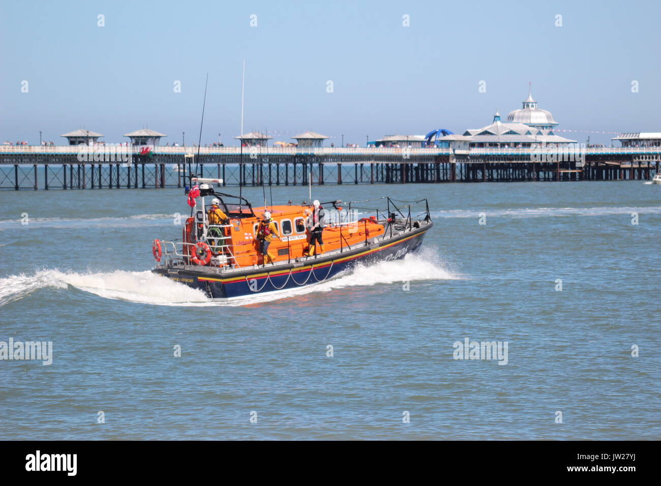 Air Sea Rescue in Llandudno an der Promenade Stockfoto