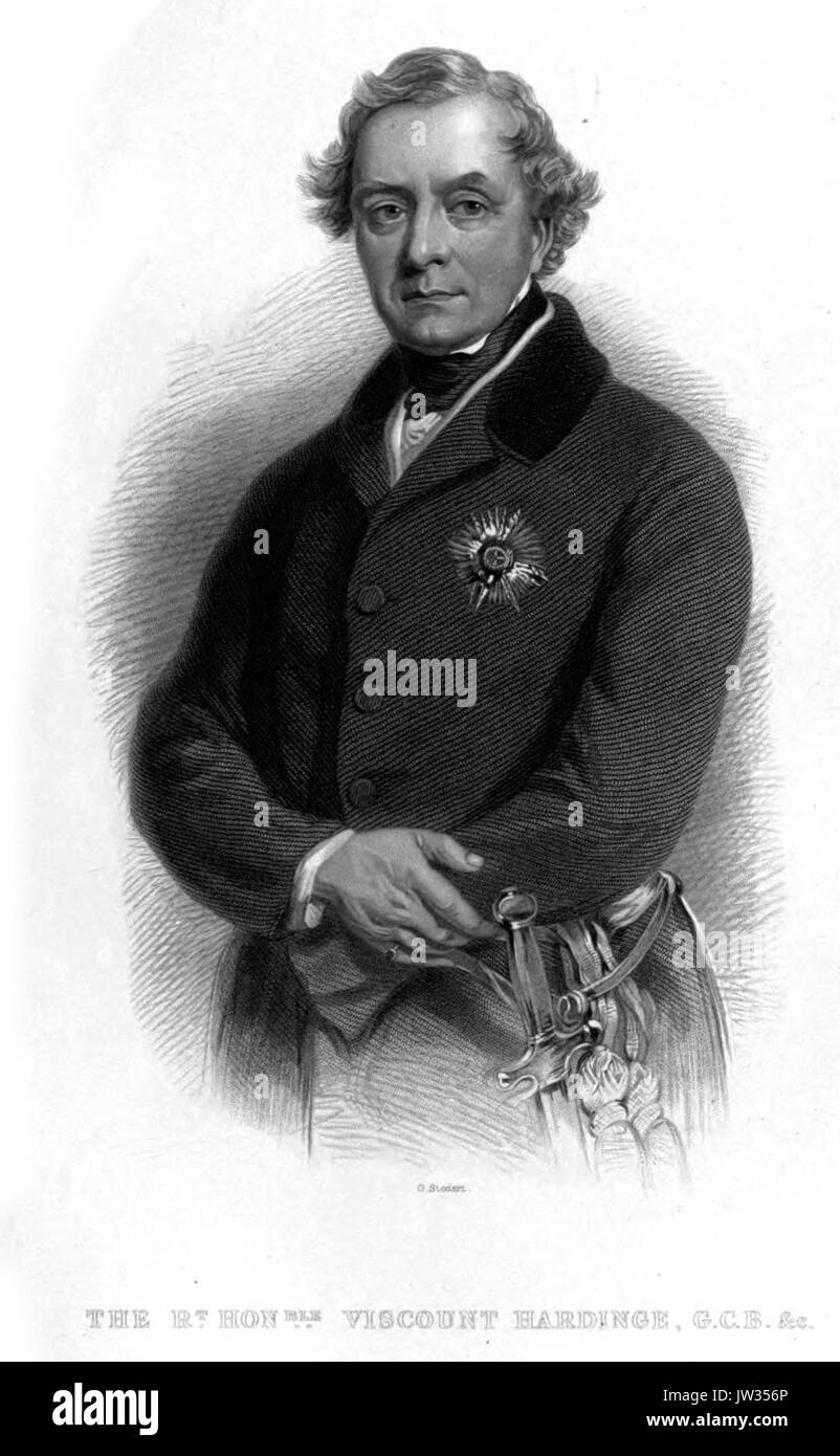 Viscount Hardinge Stockfoto