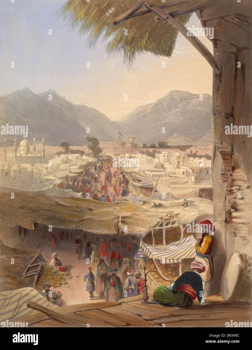 Die Stadt Kandahar während 1839-42 Stockfoto