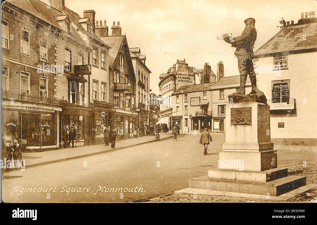Monmouth Agincourt Square 1910 Stockfoto