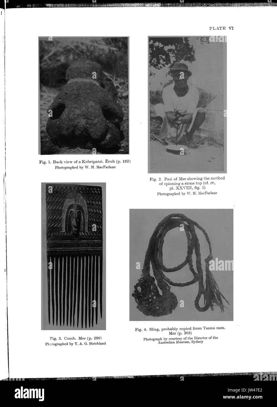 Haddon Berichte der Cambridge anthropologische Expedition nach Torres Straits Vol 1 Allgemeine Ethnographie p455 Stockfoto