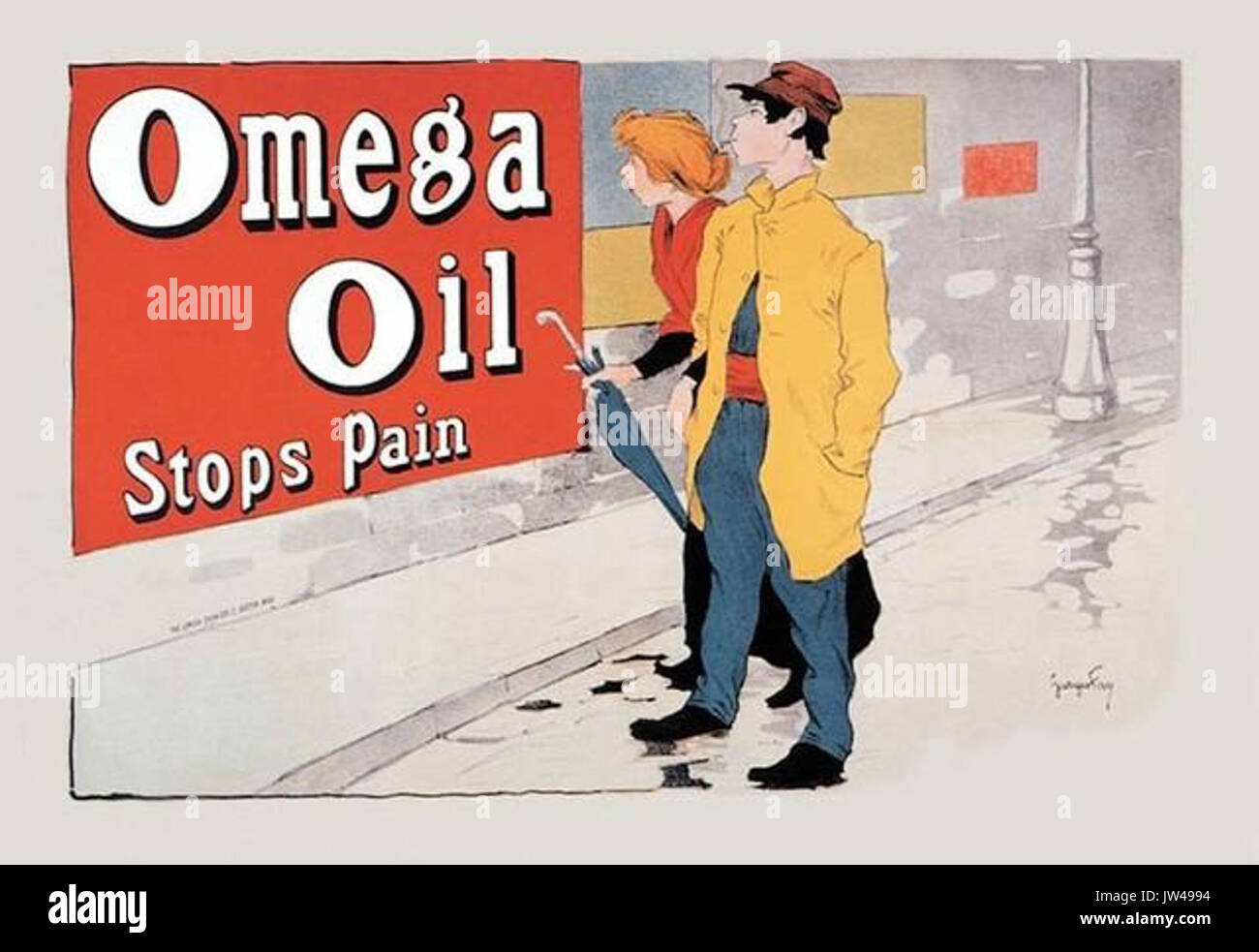 Omega Öl Fay Stockfoto