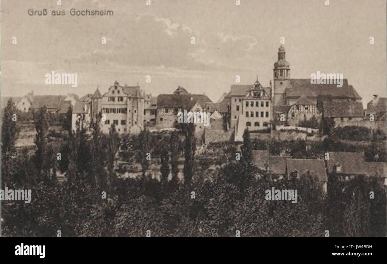 Gochsheim Schweinfurt 1910 1920 Stockfoto