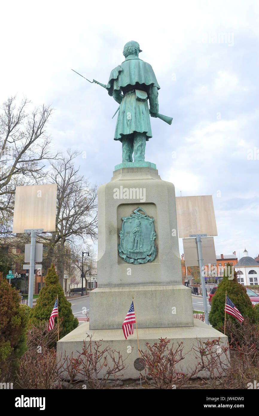 Bürgerkrieg Denkmal von dem Aufseher Jagd Mosman Westfield, Massachusetts DSC 02323 Stockfoto