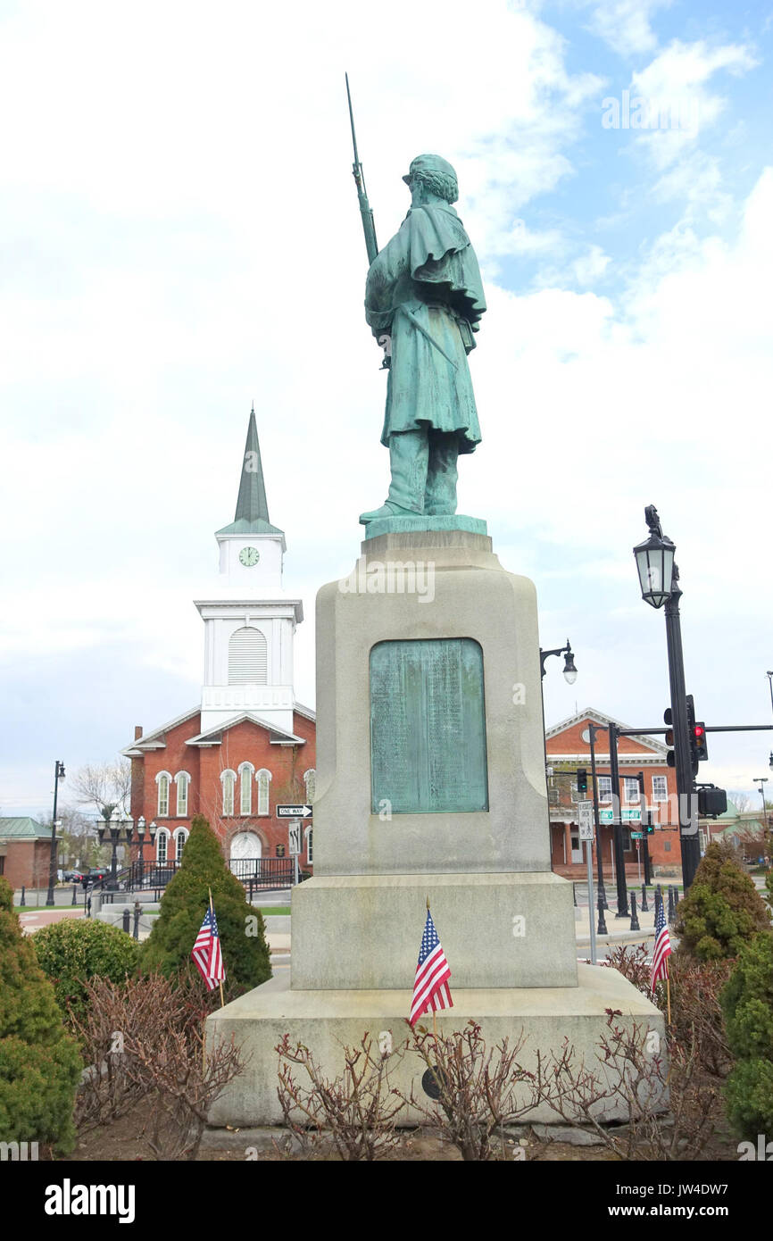 Bürgerkrieg Denkmal von dem Aufseher Jagd Mosman Westfield, Massachusetts DSC 02329 Stockfoto