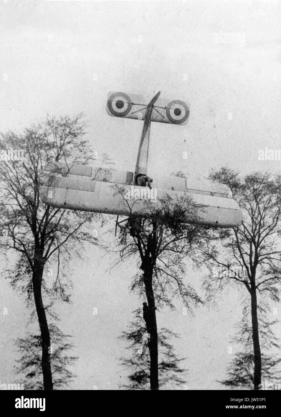 Noodlanding, 1915 Stockfoto