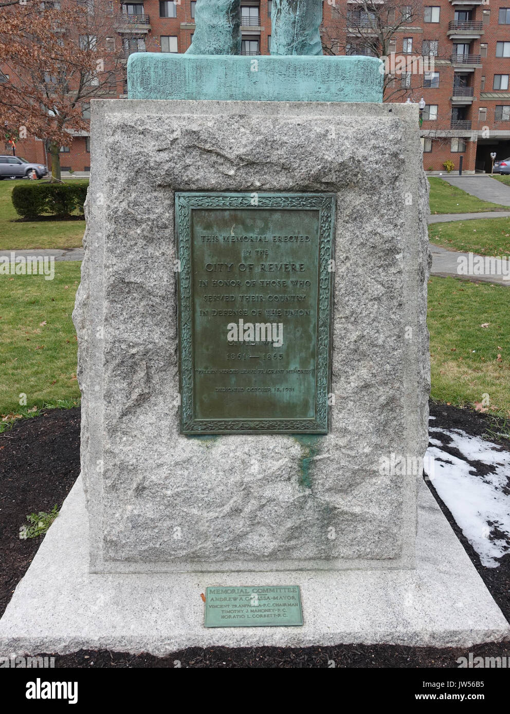 Bürgerkrieg Memorial Revere, Massachusetts DSC 04415 Stockfoto