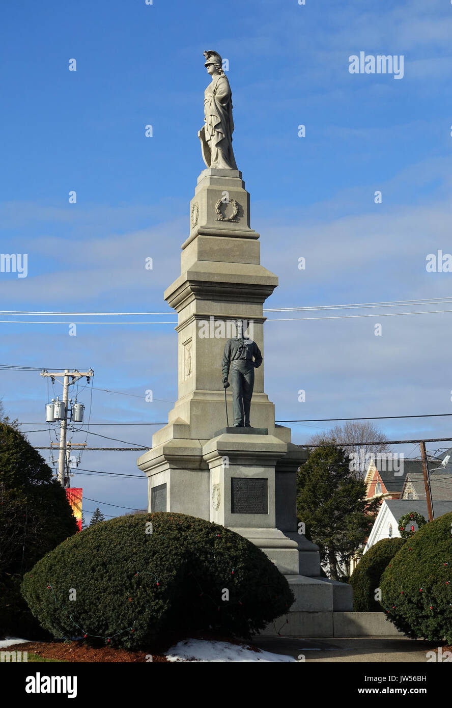 Bürgerkrieg Memorial Saugus, Massachusetts DSC 04506 Stockfoto