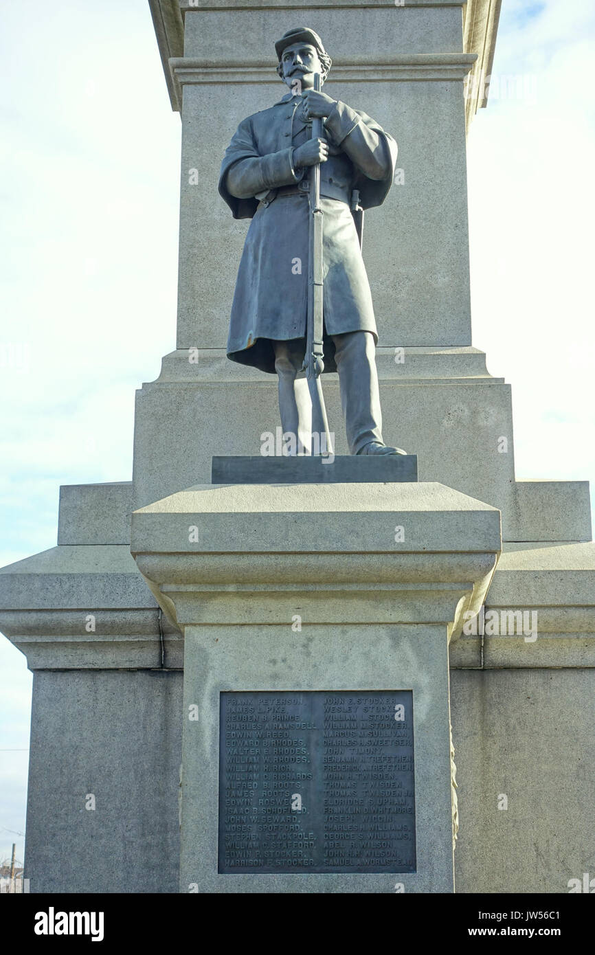 Bürgerkrieg Memorial Saugus, Massachusetts DSC 04530 Stockfoto