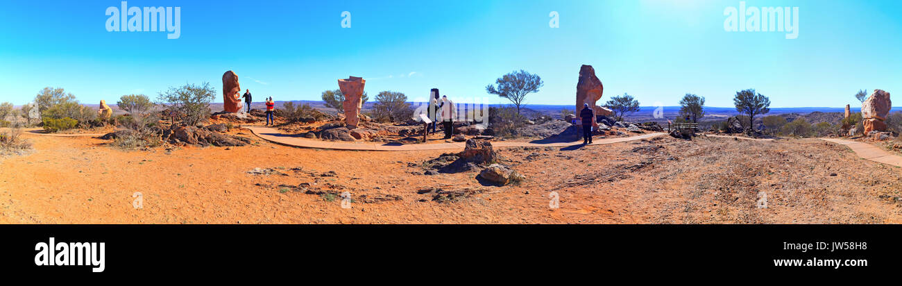 Living Desert und Skulpturenpark Broken Hill in New South Wales, Australien Stockfoto