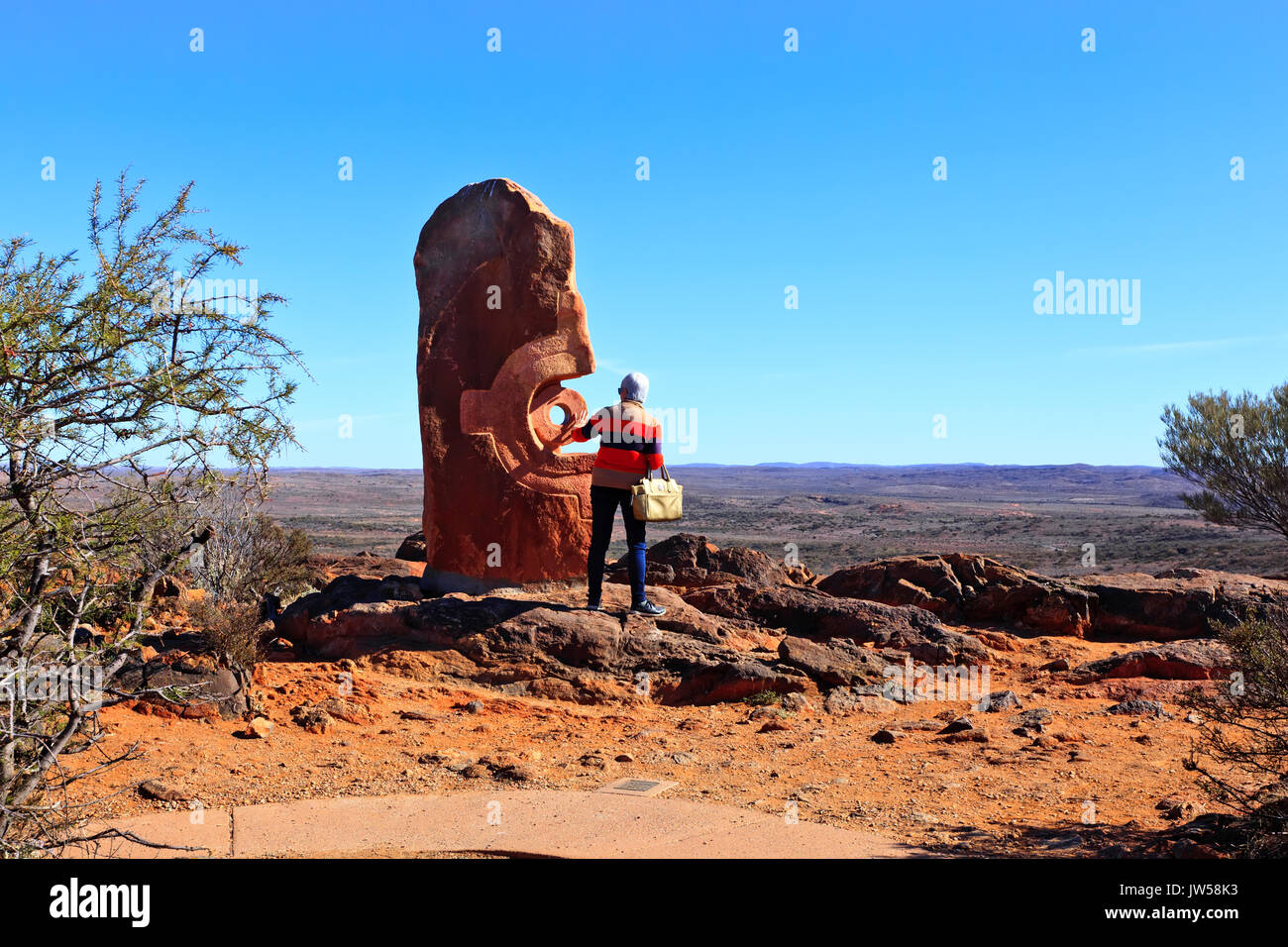 Living Desert und Skulpturenpark Broken Hill in New South Wales, Australien Stockfoto