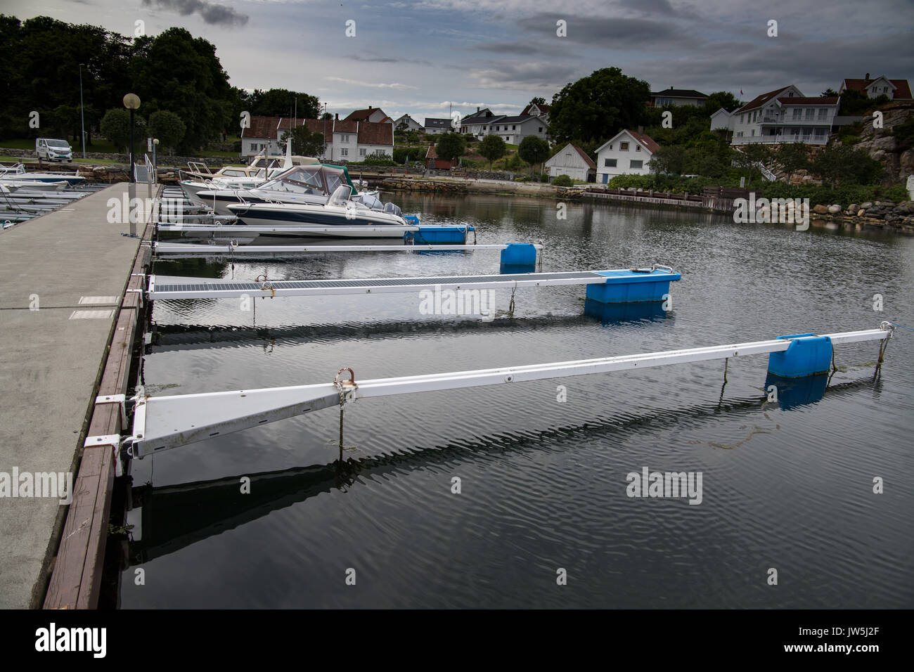 Hafen von Sola Stockfoto