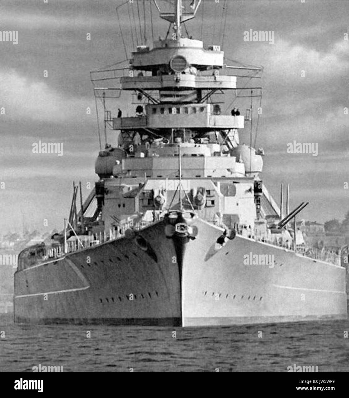 Deutsche Schlachtschiff Tirpitz Stockfoto