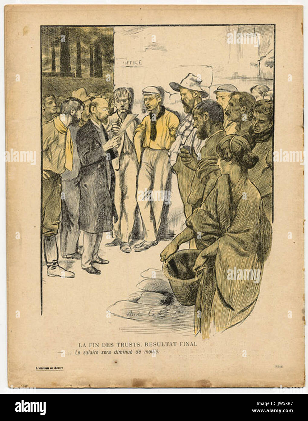 Les Trusts Assiette au beurre 16. Stockfoto