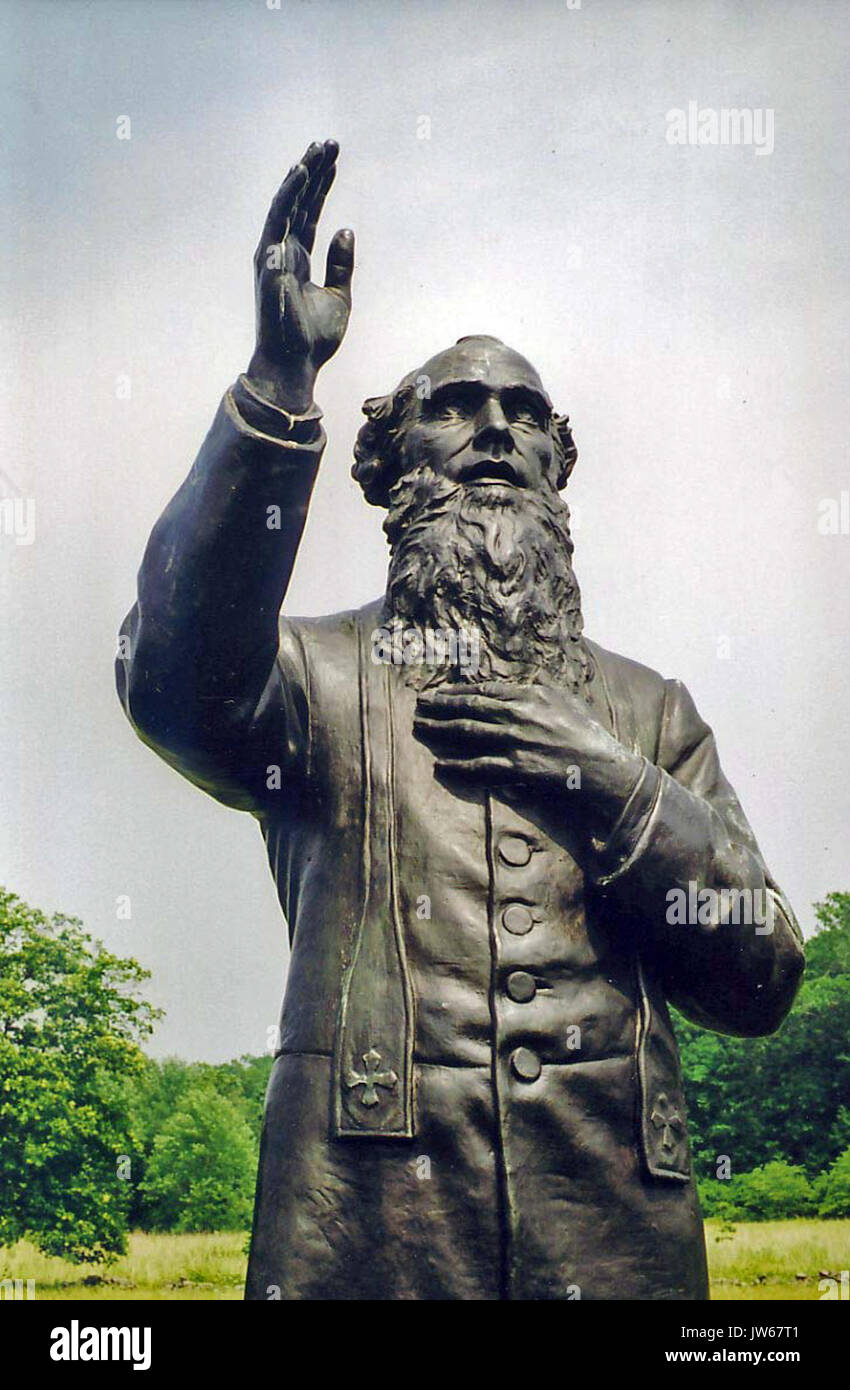 Statue von Fr Colby bei Gettysburg Stockfoto