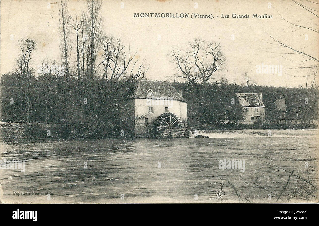 Montmorillon CP 06 Stockfoto