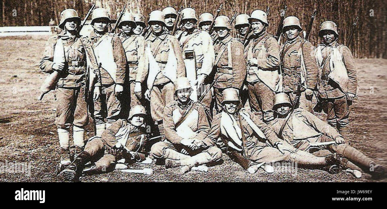 Stosstruppen 1917 Stockfoto