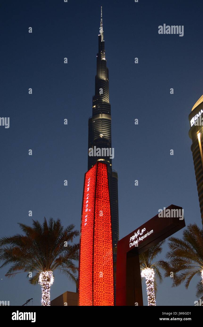 BURJ Khalifa, Dubai Stockfoto