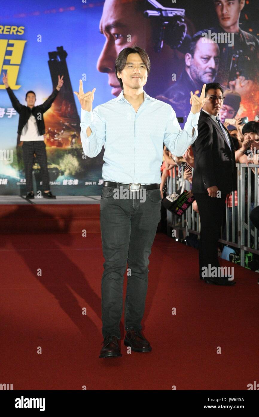 Taipei. 10 Aug, 2017. Stephen Fung und Andy Lau fördern das "Abenteuer" in Taipei, Taiwan, China, die am 10. August 2017. (Foto durch TPG) Credit: TopPhoto/Alamy leben Nachrichten Stockfoto