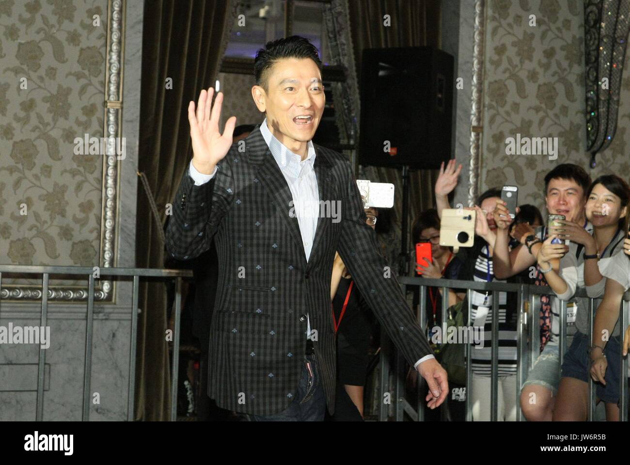 Taipei. 10 Aug, 2017. Andy Lau und Stephen Fung fördern das "Abenteuer" in Taipei, Taiwan, China, die am 10. August 2017. (Foto durch TPG) Credit: TopPhoto/Alamy leben Nachrichten Stockfoto