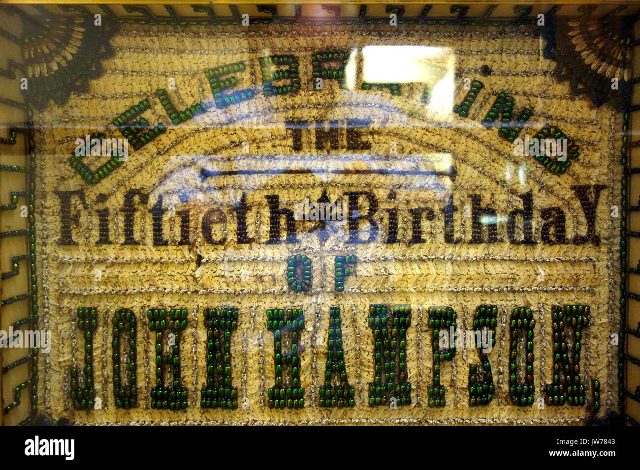 Zum 50. Geburtstag von John hampson, 9. Juli 1886, von John hampson, 1886 in Fairbanks Museum und Planetarium DSC 04282 abgeschlossen Stockfoto