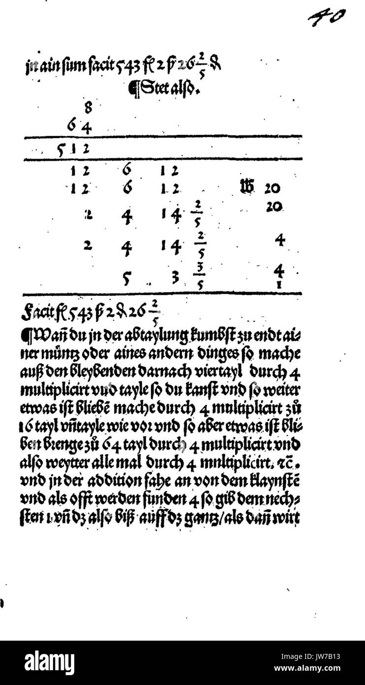 De Rechenbuch (Schreiber) 077 Stockfoto