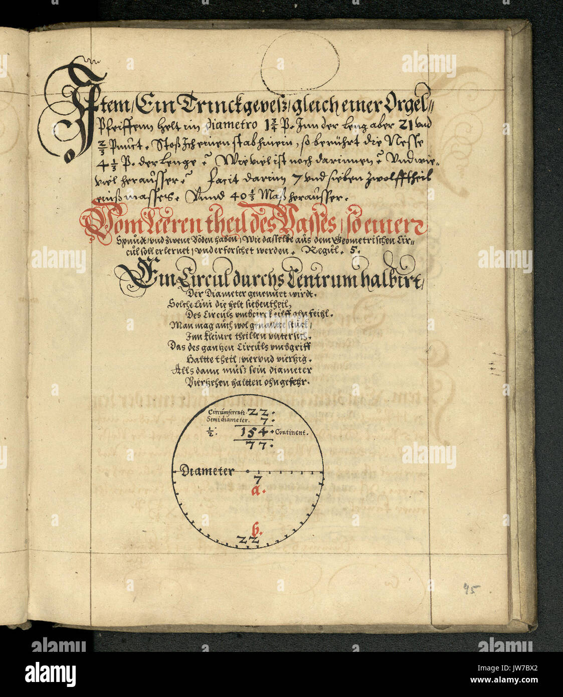 Rechenbuch Reinhard 192 Stockfoto