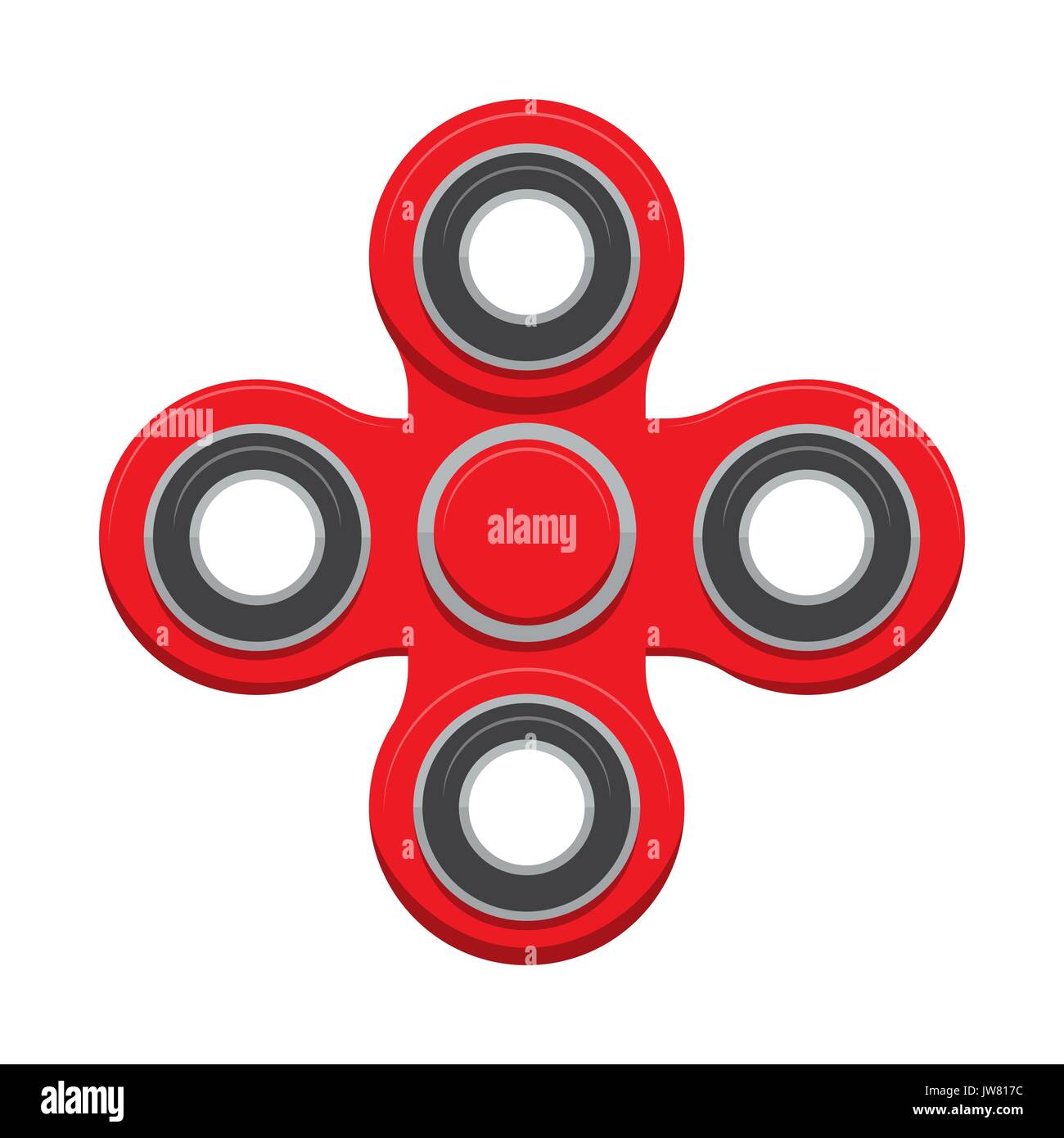 Spinner. Neue populäre Anti-Stress-Spielzeug. Vector Illustration. Stock Vektor