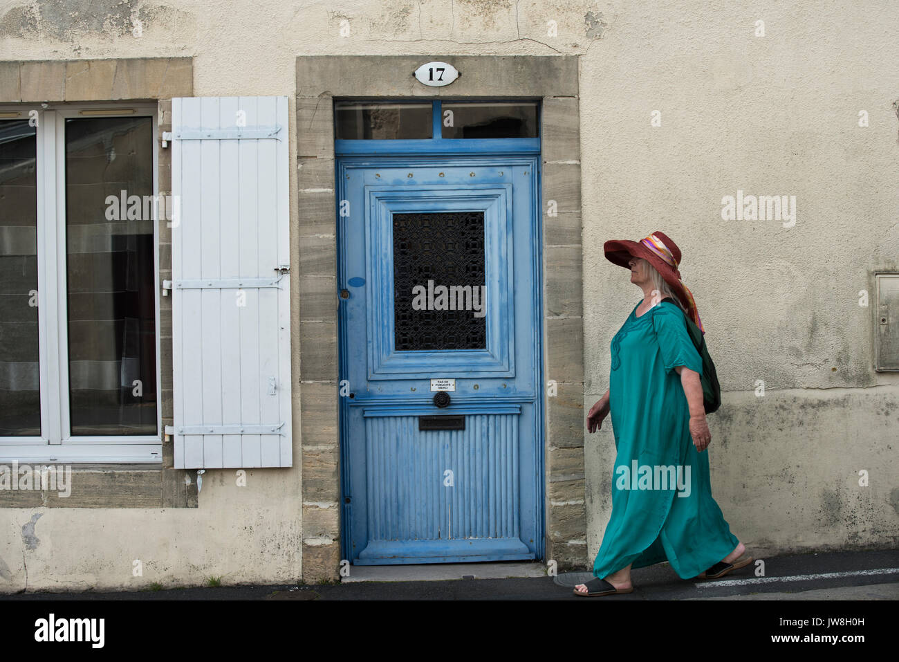 Bayeux, Calvados, Normandie, Frankreich. August 2017 Bayeux ist eine französische Gemeinde im Département Calvados in der Normandie, in Nordwesten von Frankreich. Bayeux ist die Heimat o Stockfoto