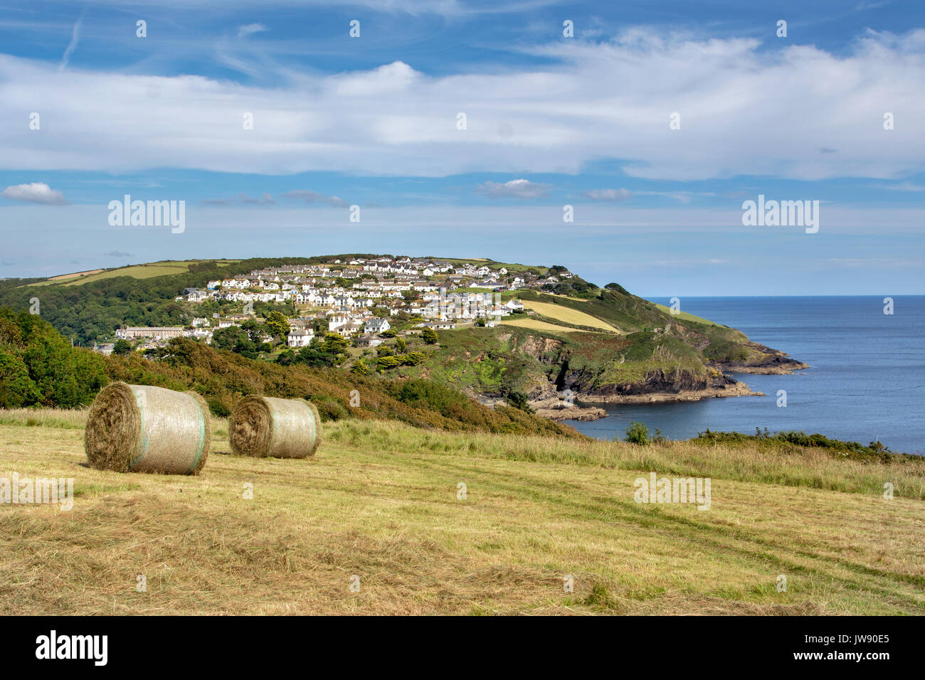 Süd Küste von Cornwall Polruan Stockfoto