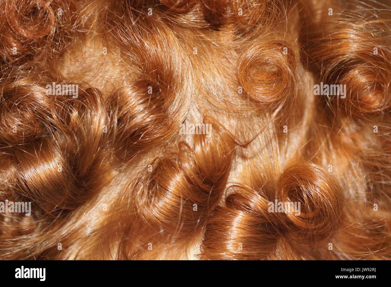 Locken rote Haare Stockfotografie - Alamy